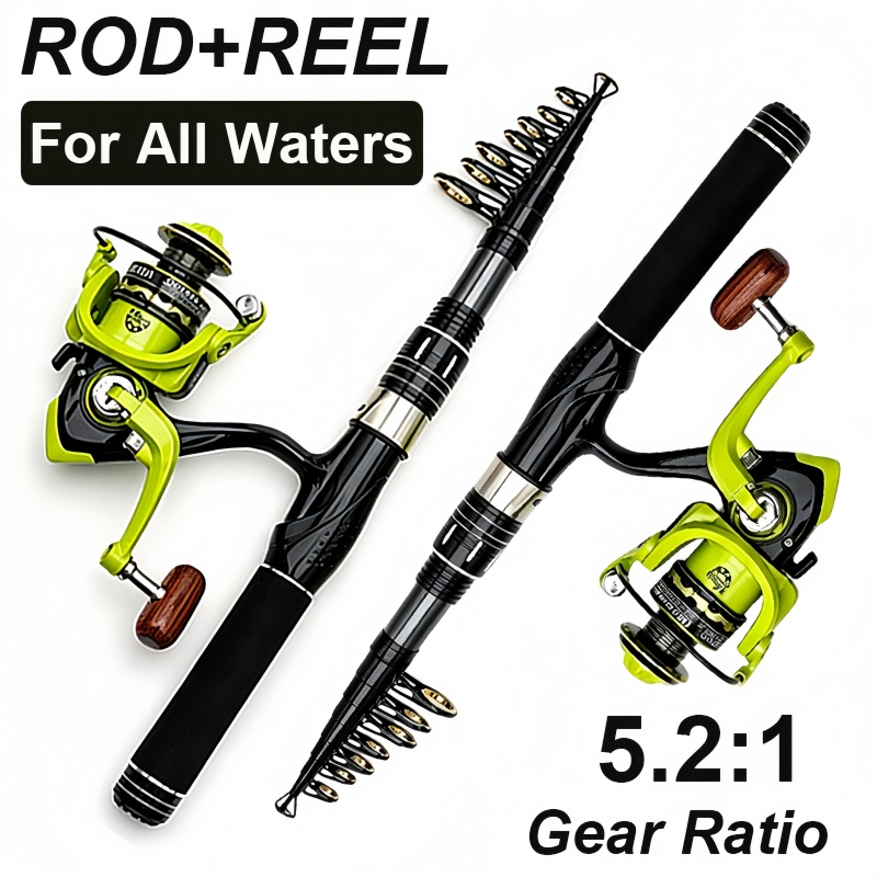 Fishing Rod Combo - 스피닝 낚싯대와 릴 콤보 1.5-2.4m 카본